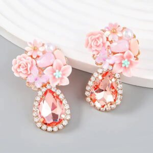 Peach Kiki luxury earrings
