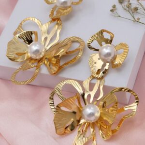 Tasha gold gold-plated earrings