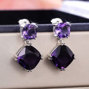 Zirconia drop earrings